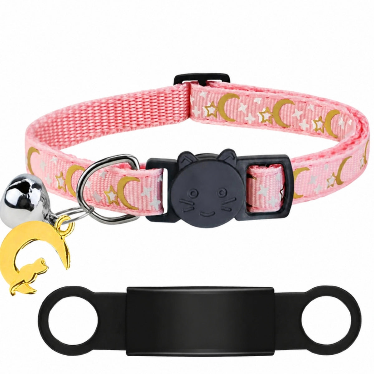 Collier personnalisé pour chaton rose
