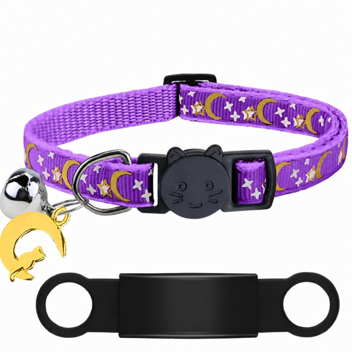 Collier personnalisé pour chaton violet