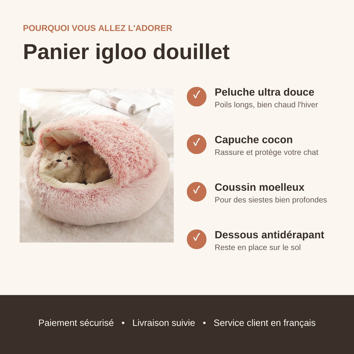 Avantages du panier igloo douillet